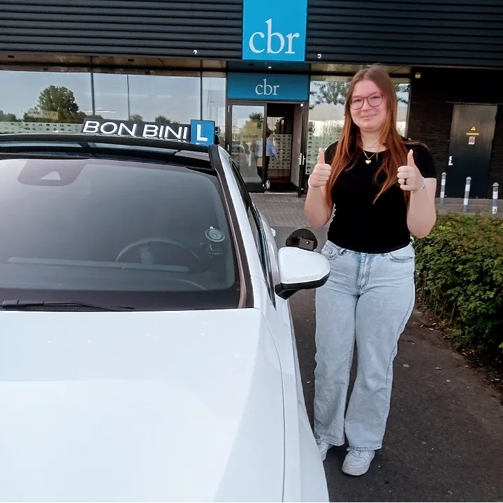Geslaagd bij Rijschool Bon Bini